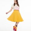 1950s Mustard Swing Skirt