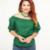 Collectif 1940s Green Ellie Top