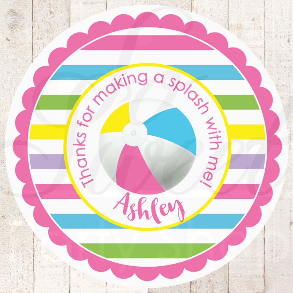 girls-pool-party-favor-stickers-birthday-party-summer-party-thank-you-tags-personalized-favor-labels-beach-ball-favors-set-of-24 #311678