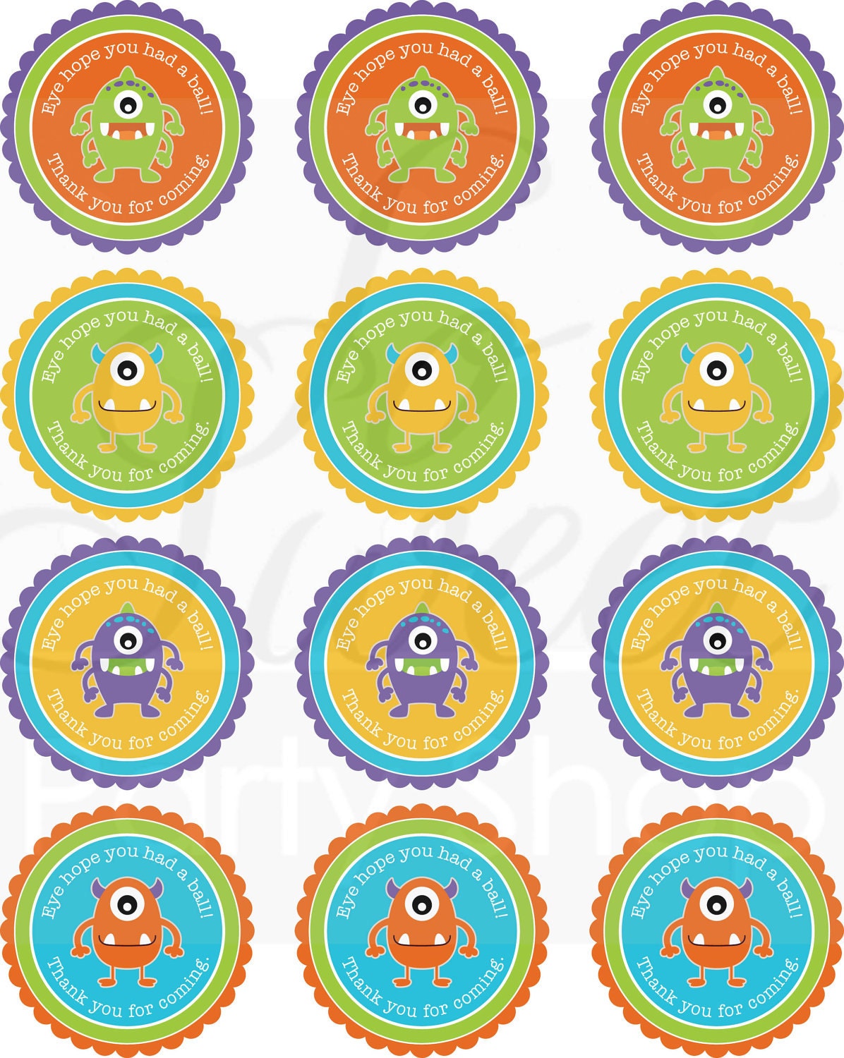 monster-birthday-favor-sticker-labels-boys-1st-birthday-party-favors-boys-party-decorations-personalized-stickers-set-of-24-labels #142482